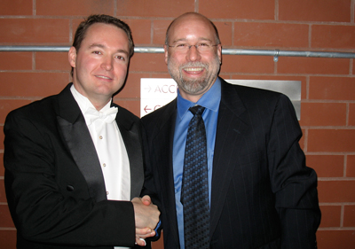 Brian Wilbur Grundstrom with Maestro Erik Ochnser