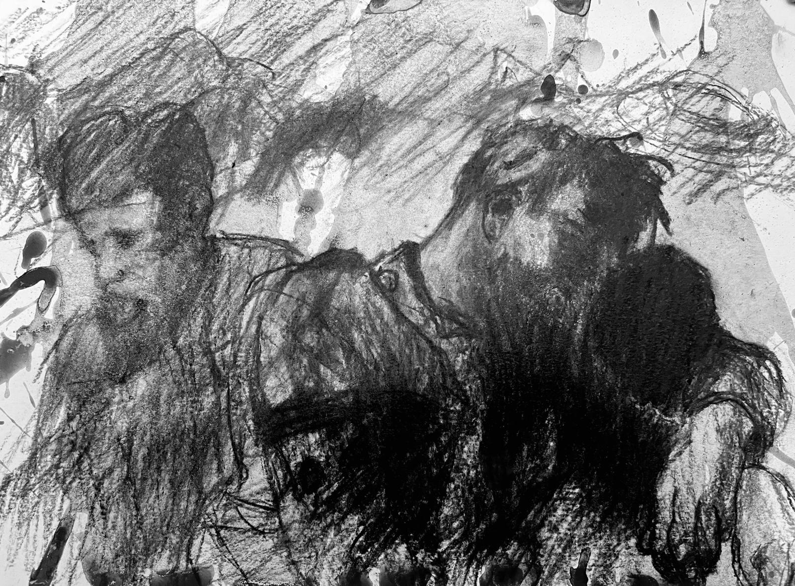 When Will This Calamity Cease - Libretto text with illustrations by Mauricio Escobar Gomez