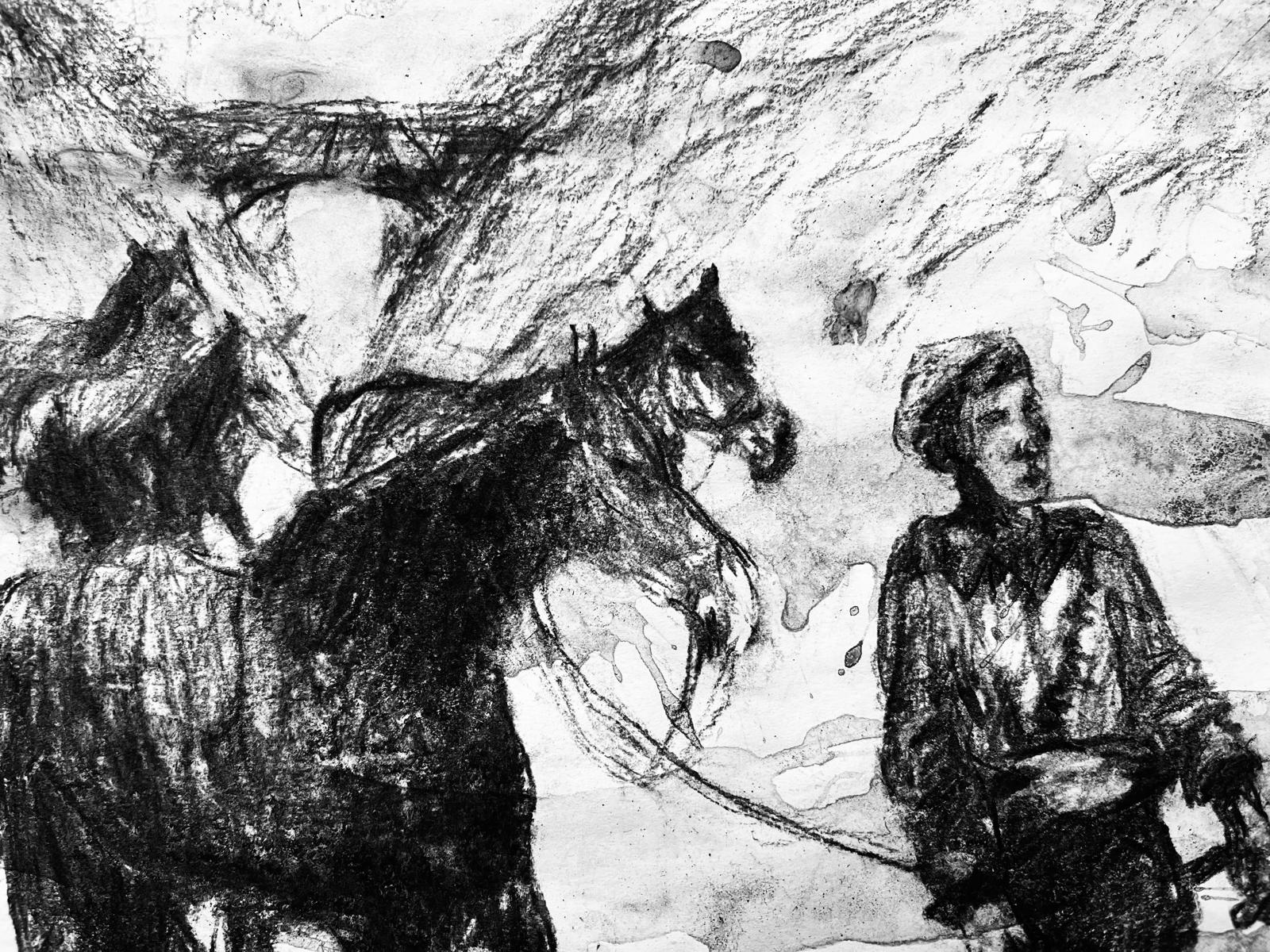 Plenty of Horses - Libretto text with illustrations by Mauricio Escobar Gomez