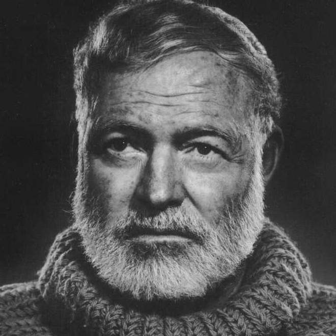 Ernest Hemingway in Turtleneck Sweater